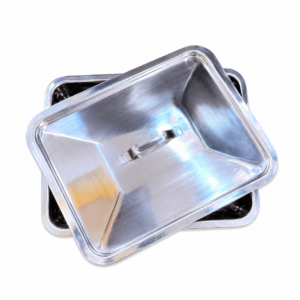Stainless Steel Instrument Tray With Lid (Hilbro–Pakistan) Size: 8"×10"