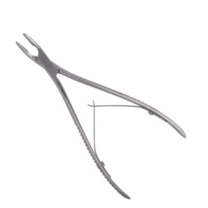 Bone Rongeur/Nibbler (Hilbro--Pakistan) 8" Curved--Single Action