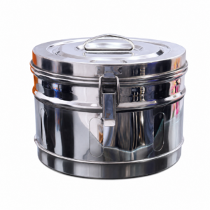 Stainless Steel Dressing Drum (Bangladesh/Local Manufacture) Size: 6"×9"
