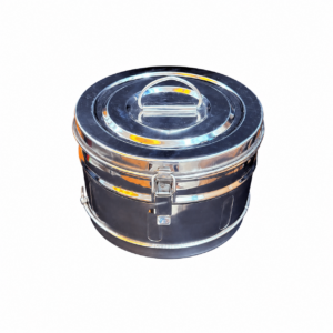 Stainless Steel Dressing Drum (Bangladesh/Local Manufacture) Size: 6"×9"