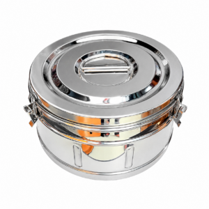 Stainless Steel Dressing Drum (Bangladesh/Local Manufacture) Size: 7"×12"