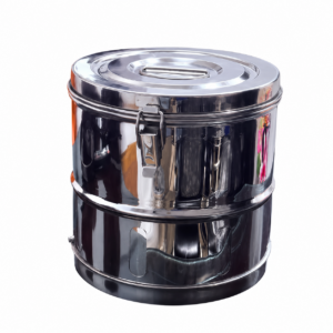 Stainless Steel Dressing Drum (Bangladesh/Local Manufacture) Size: 9"×9"