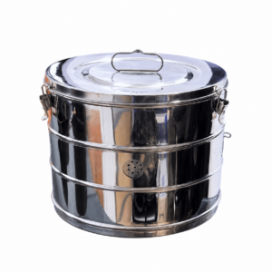 Stainless Steel Dressing Drum (Hilbro–Pakistan) Size: 10"×12"