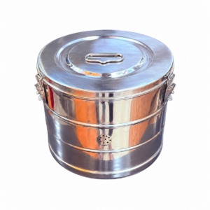 Stainless Steel Dressing Drum (Hilbro–Pakistan) Size: 10"×12"