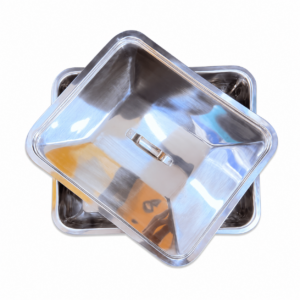 Stainless Steel Instrument Tray With Lid (Hilbro–Pakistan) Size: 10"×12"