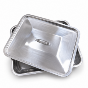 Stainless Steel Instrument Tray With Lid (Hilbro–Pakistan) Size: 10"×12"