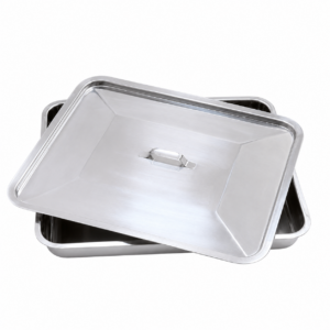 Stainless Steel Instrument Tray With Lid (Hilbro--Pakistan) Size: 12"×15"