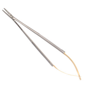 TC Castroviejo Needle Holder (Hilbro–Pakistan) 7" Curved--Without Lock