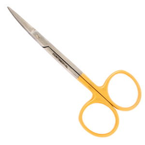 TC Iris/Fine/Head Pointed Scissor (Hilbro–Pakistan) Curved–10.50cm