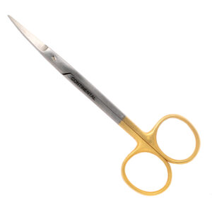 TC Iris/Fine/Head Pointed Scissor (Hilbro–Pakistan) Curved--11.50cm