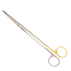TC Tonsil/Head Pointed Scissor (Hilbro--Pakistan) 8" Curved--Ash & Gold Color Handle
