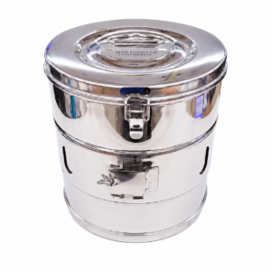 Stainless Steel Dressing Drum (MJW–Pakistan) Size: 12″×10″