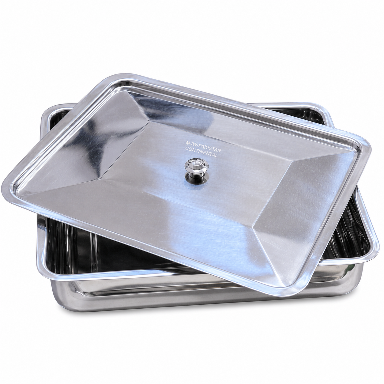 Stainless Steel Instrument Tray With Lid (MJW–Pakistan) Size: 10″×12″