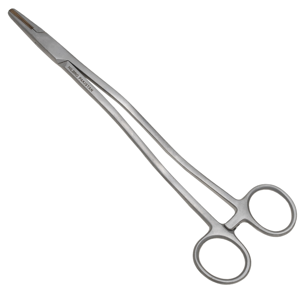 Wertheim Needle Holder (Hilbro--Pakistan) S-Curved/Bayonet-Style--8''