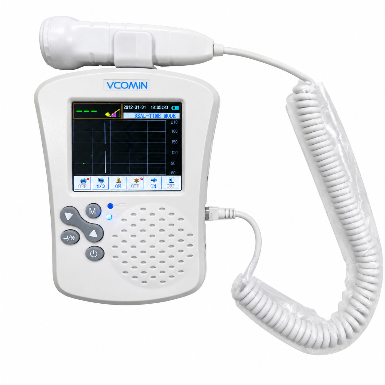 Portable Ultrasound Fetal Doppler (Vcomin–China) Model: FD-300C